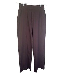 2/$30 ZARA Womens XS Brown Elastic Waist Straight Leg Pants